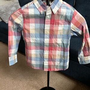 JCrew Boys button down plaid shirt
